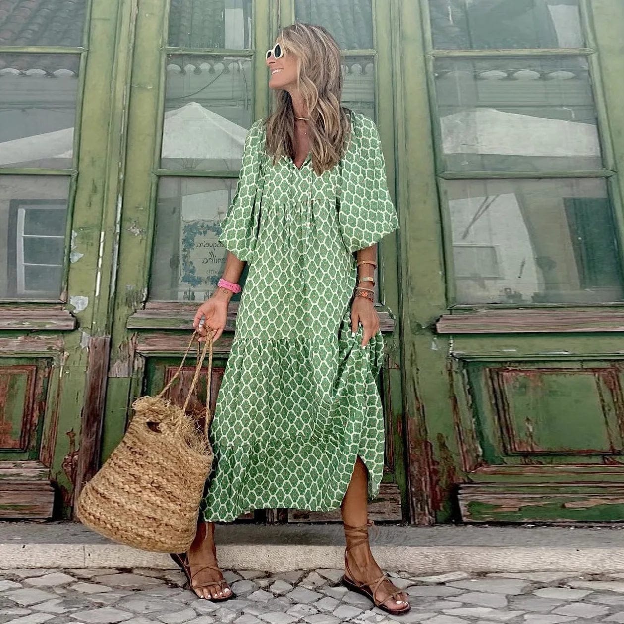 Vivienne - Boho Luxe Premium Material Woman's Maxi Dress