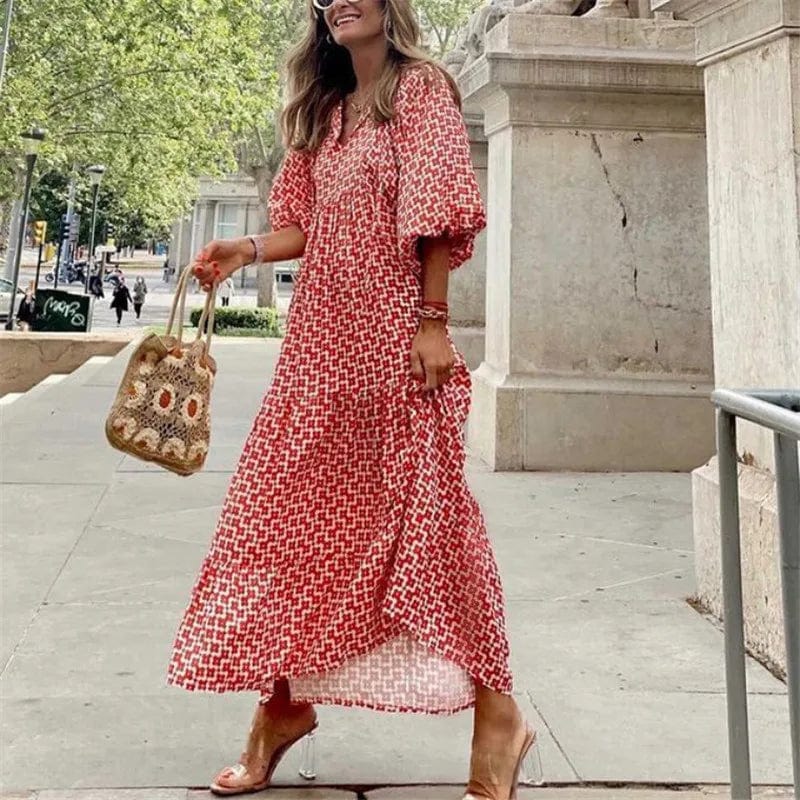 Vivienne - Boho Luxe Premium Material Woman's Maxi Dress