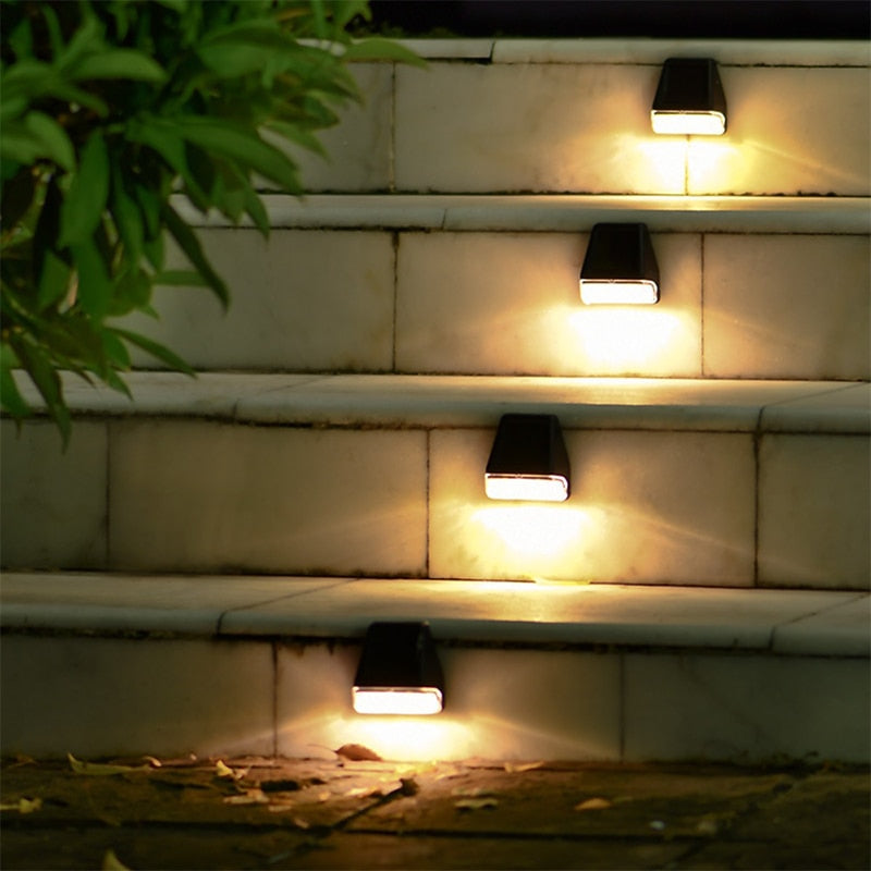 LumeWall - Effortless Night Illumination Solar Powered Path Lamp