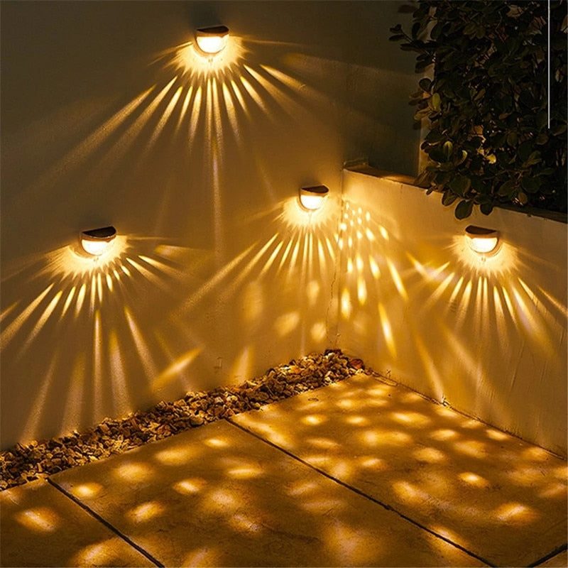 LumeBowl - Chic Outdoor Lighting Solar Wall Lamp