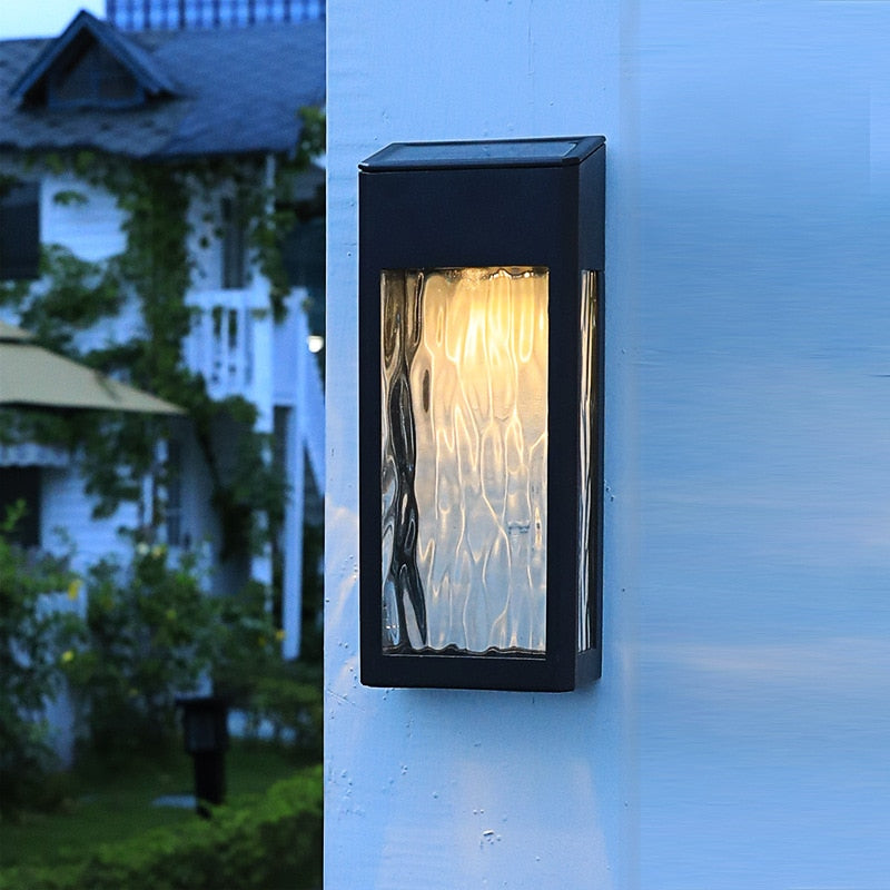 GlowBox - Energy-Efficient Glow Solar LED Wall Lamp