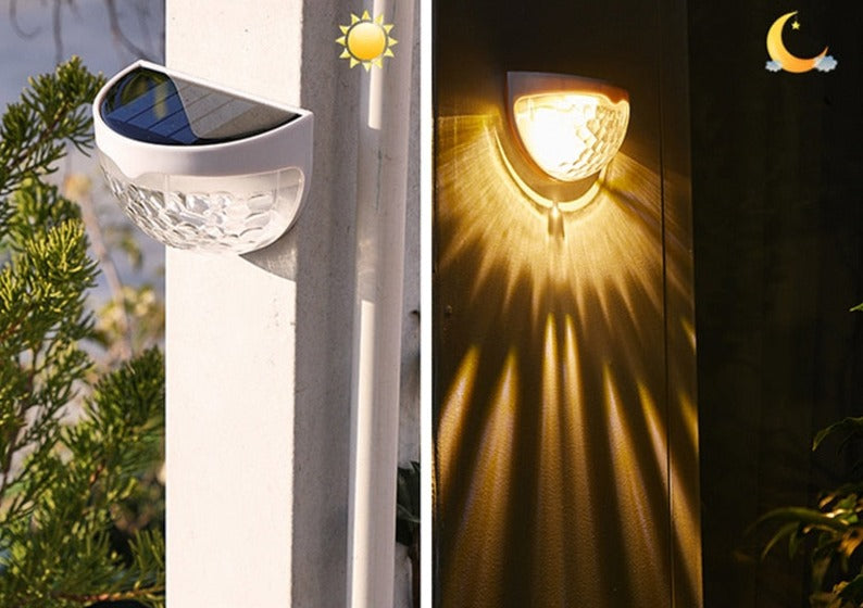 LumeBowl - Chic Outdoor Lighting Solar Wall Lamp