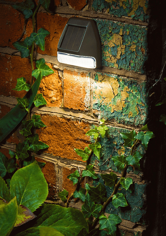 LumeWall - Effortless Night Illumination Solar Powered Path Lamp