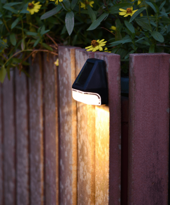 LumeWall - Effortless Night Illumination Solar Powered Path Lamp