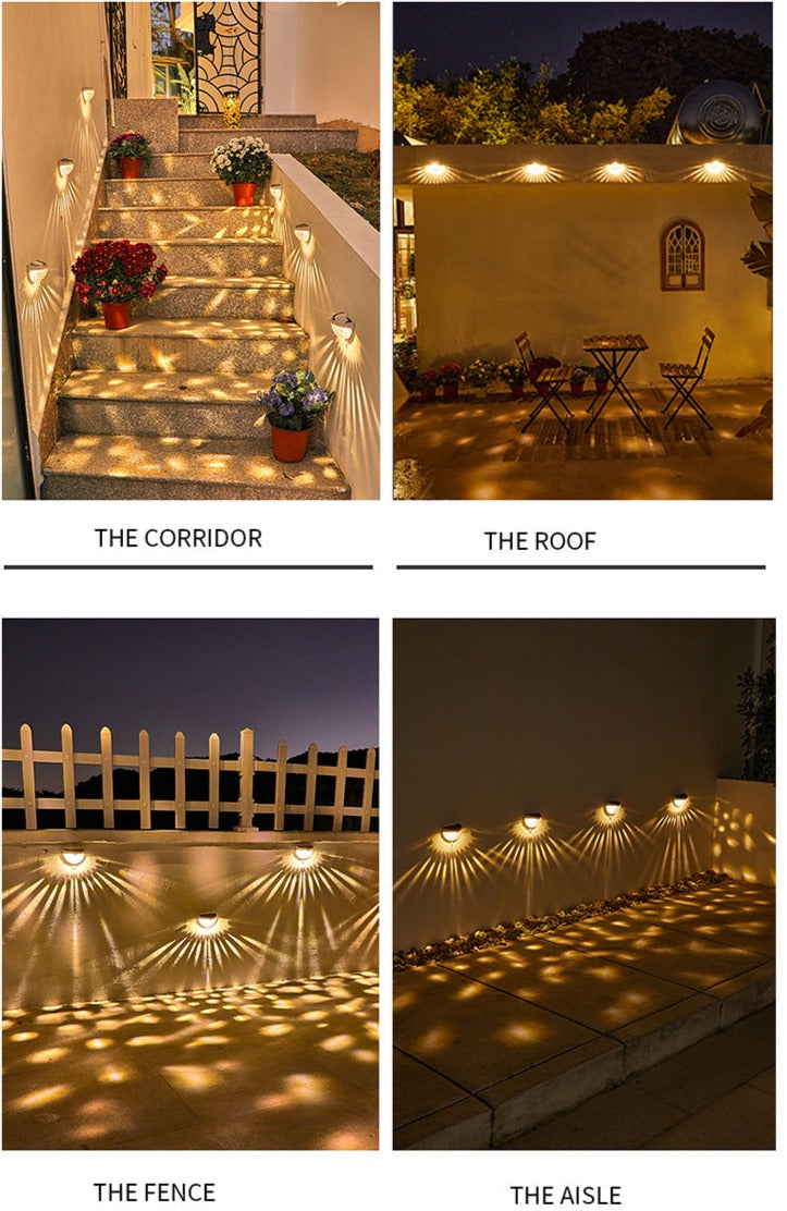 LumeBowl - Chic Outdoor Lighting Solar Wall Lamp