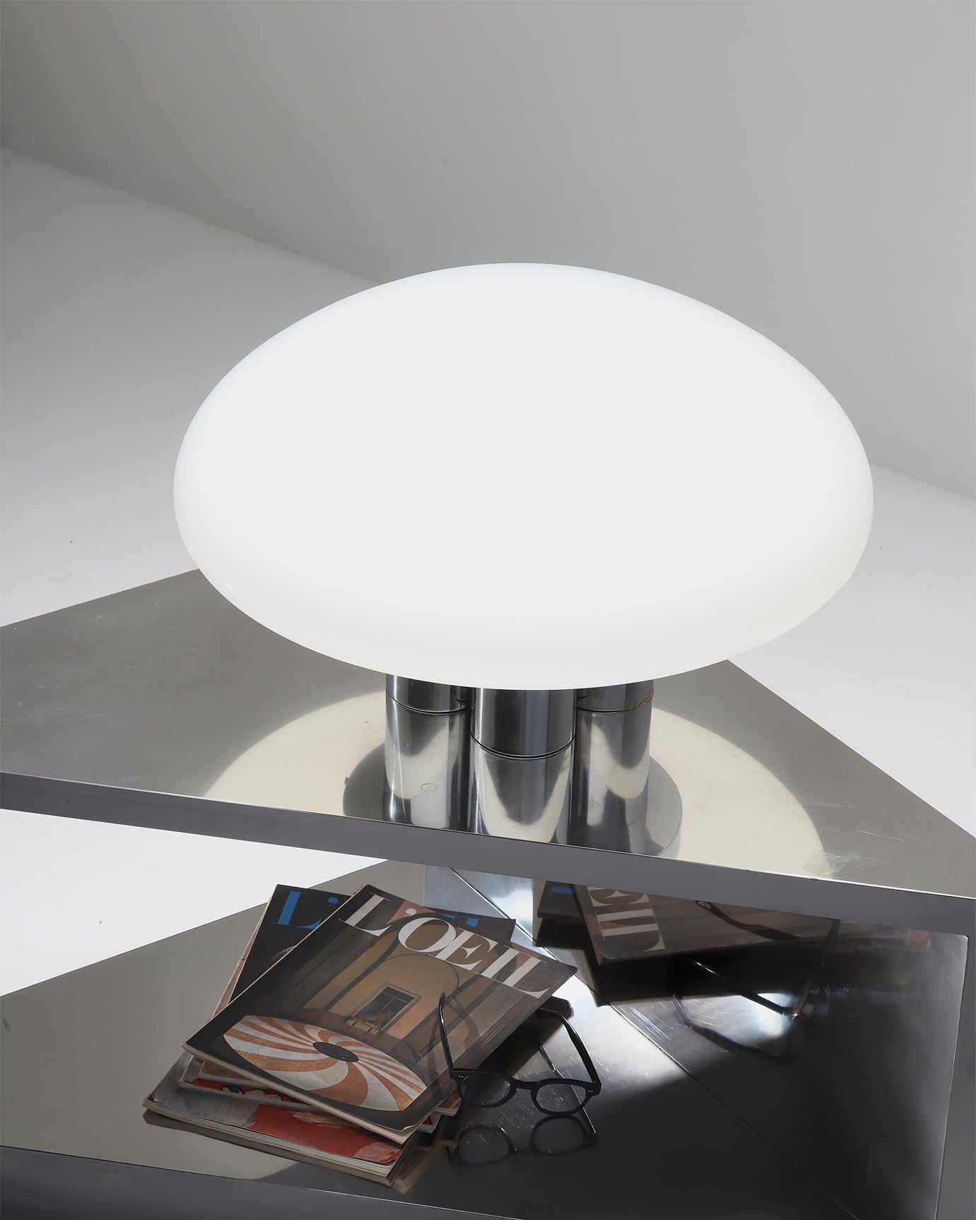 DomeLight - Contemporary Chrome Accent Table Lamp