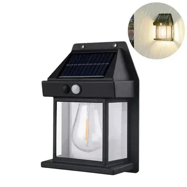 GlowGuard  - Classic Warm Illumination Solar Wall Lamp