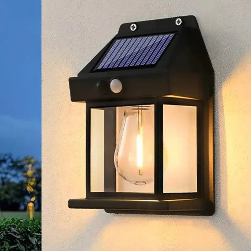 GlowGuard  - Classic Warm Illumination Solar Wall Lamp