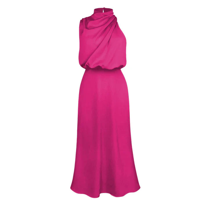 Hespera - Timeless Lustrous Shine Woman's Maxi Dress