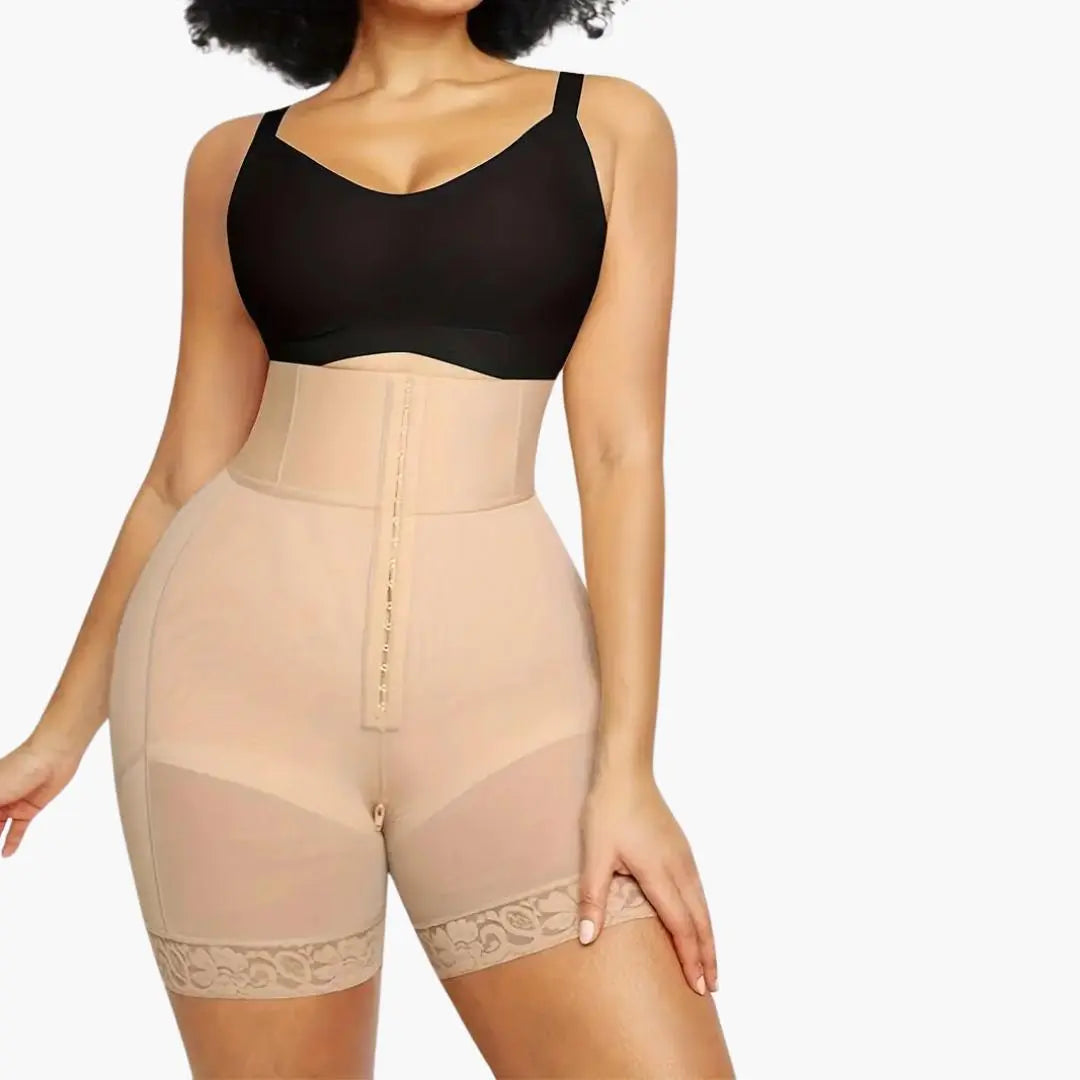 HOOG GETAILLEERD BODYSHAPER SHORT MET 3 RIJEN HAAKJES KORSET Dreamardi