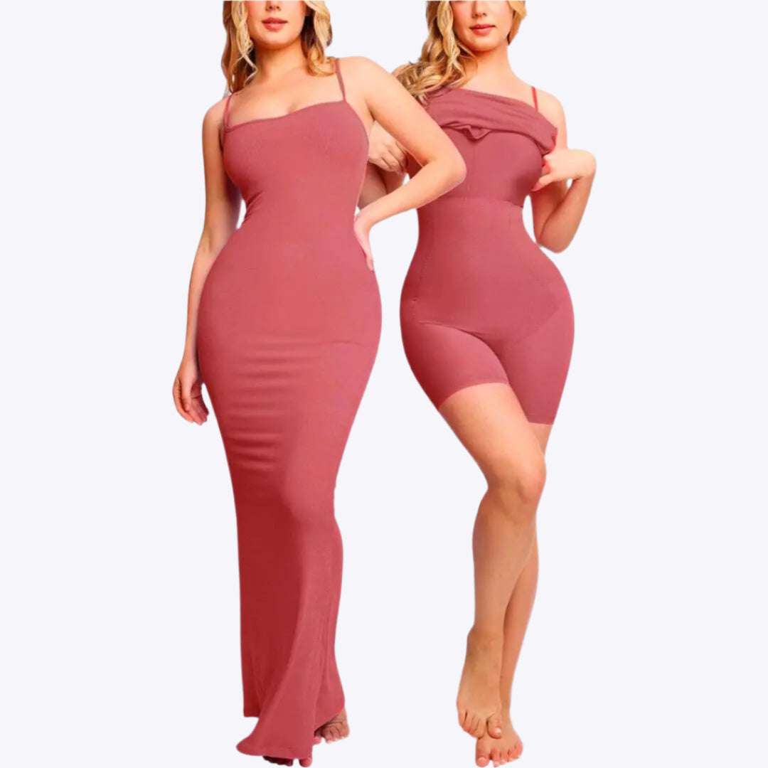 2-in-1 Jurk met Ingebouwde Shapewear Korset Dreamardi