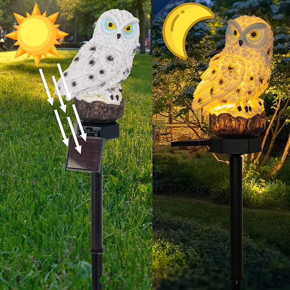 OwlGlow - Solar-Powered Brilliance Outdoor Garden Lamp