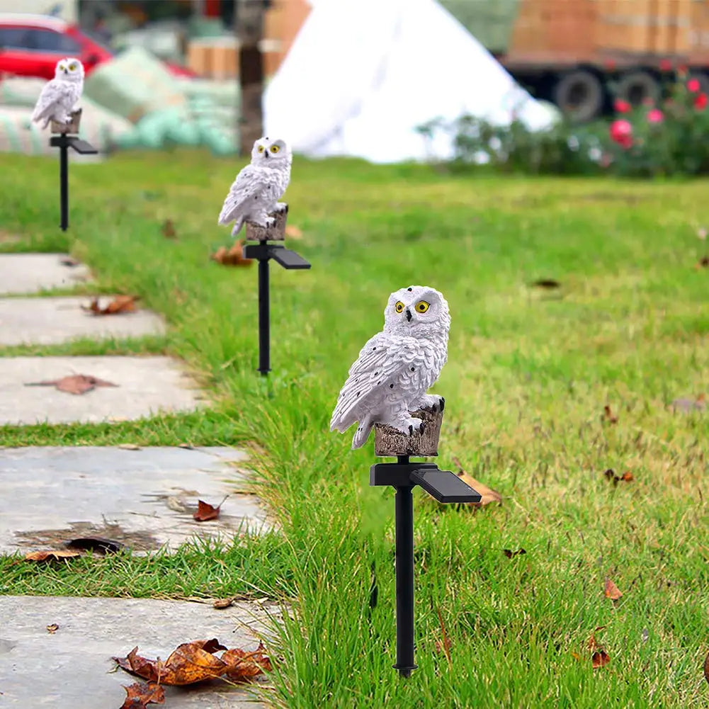 OwlGlow - Solar-Powered Brilliance Outdoor Garden Lamp