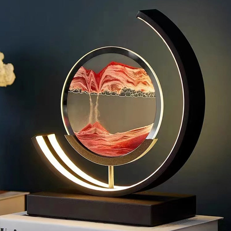 LumeFlow - Stylish Quicksand Table Lamp