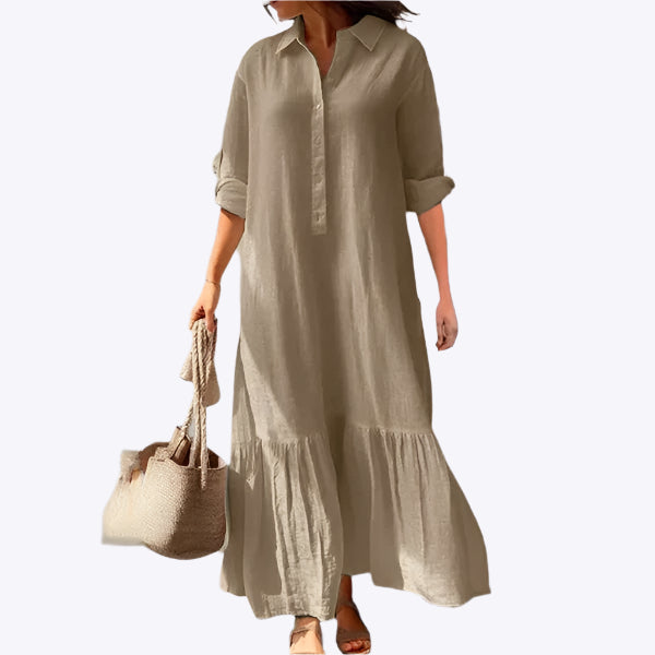 Keeley - Boho Elegant Premium Fabric Woman's Maxi Dress
