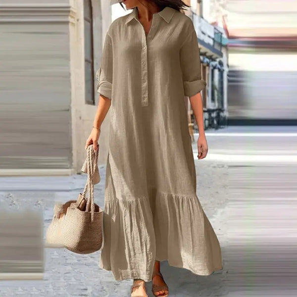 Keeley - Boho Elegant Premium Fabric Woman's Maxi Dress