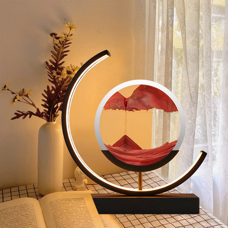 LumeFlow - Stylish Quicksand Table Lamp