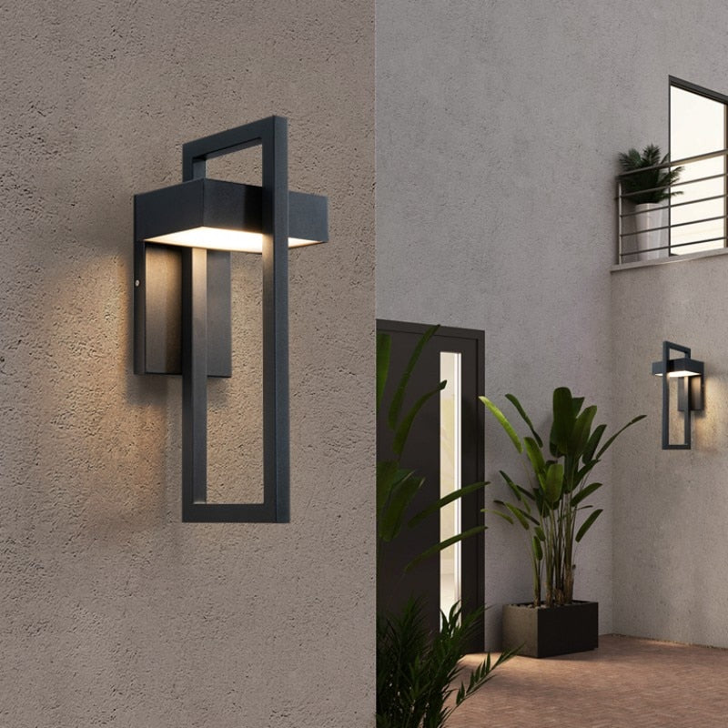 LumeGrid - Modern Angular Design Outdoor Lamp