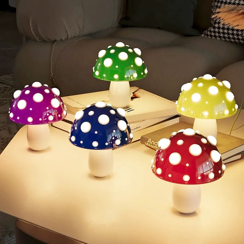 FungiGlow - Compact Rechargeable LED Table Lamp