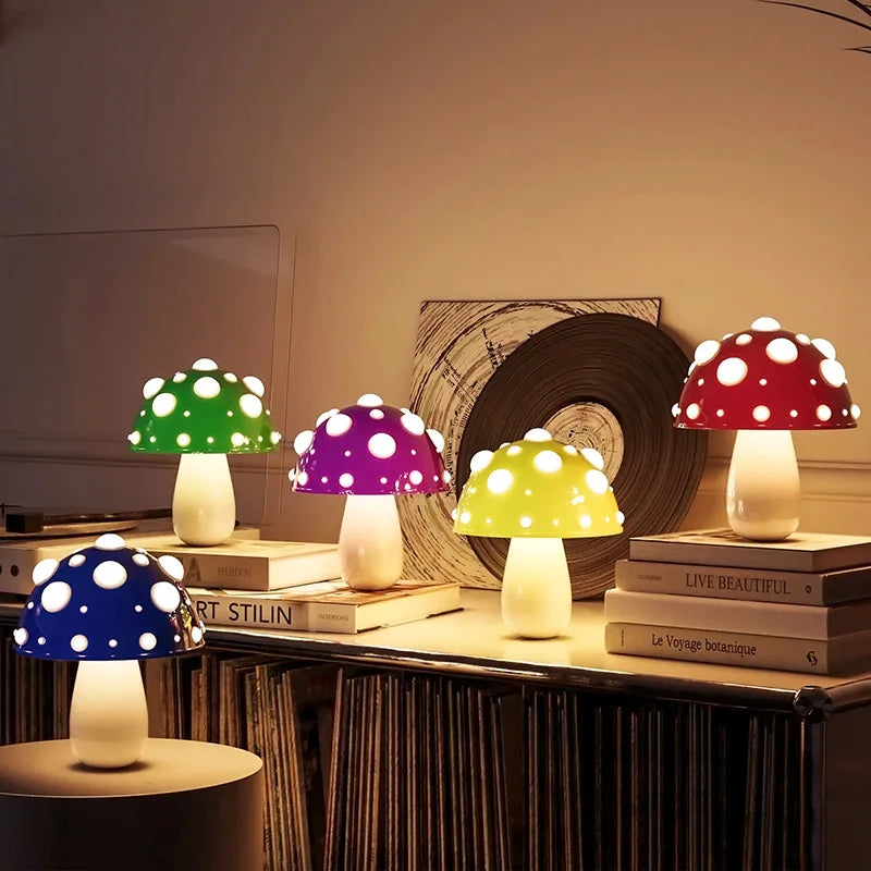 FungiGlow - Compact Rechargeable LED Table Lamp