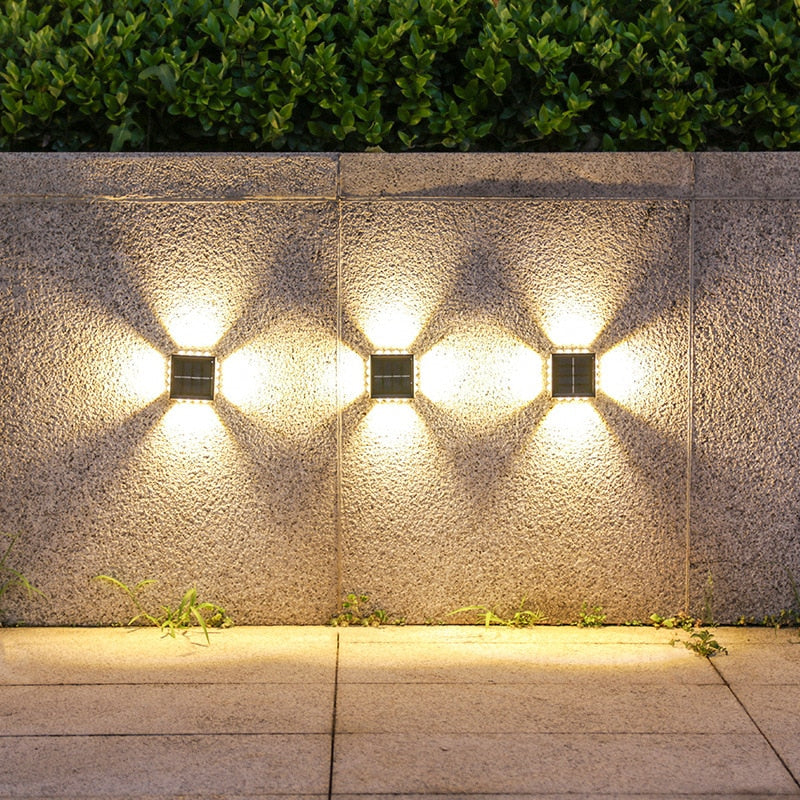 SolarGlow - Chic Solar Wall Lighting Modern Design