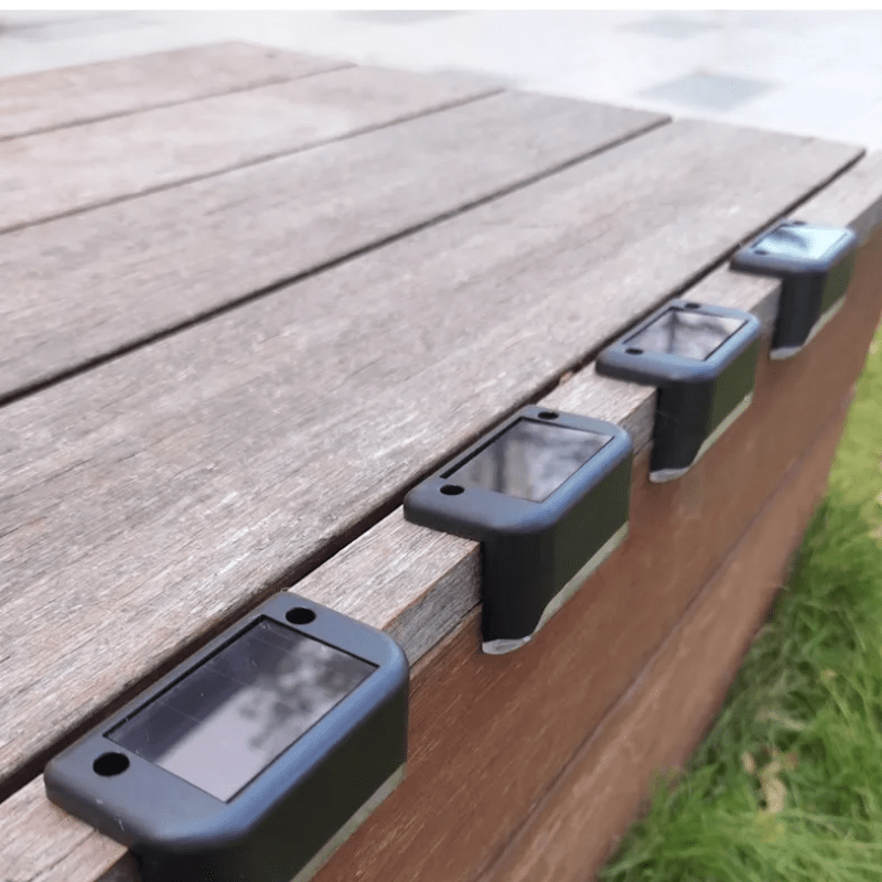 GlowStep - Elegant Night Illumination Outdoor Solar Step Lights