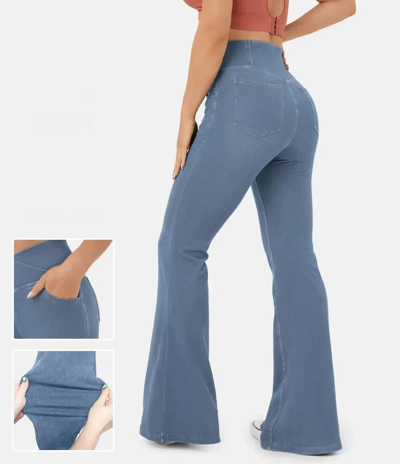 Anna - Retro Chic High Waist Woman's Trousers Dreamardi