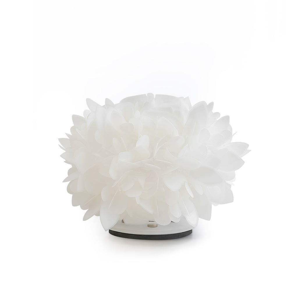 PetalGlow - Chic Metal and Natural Petals Table Lamp