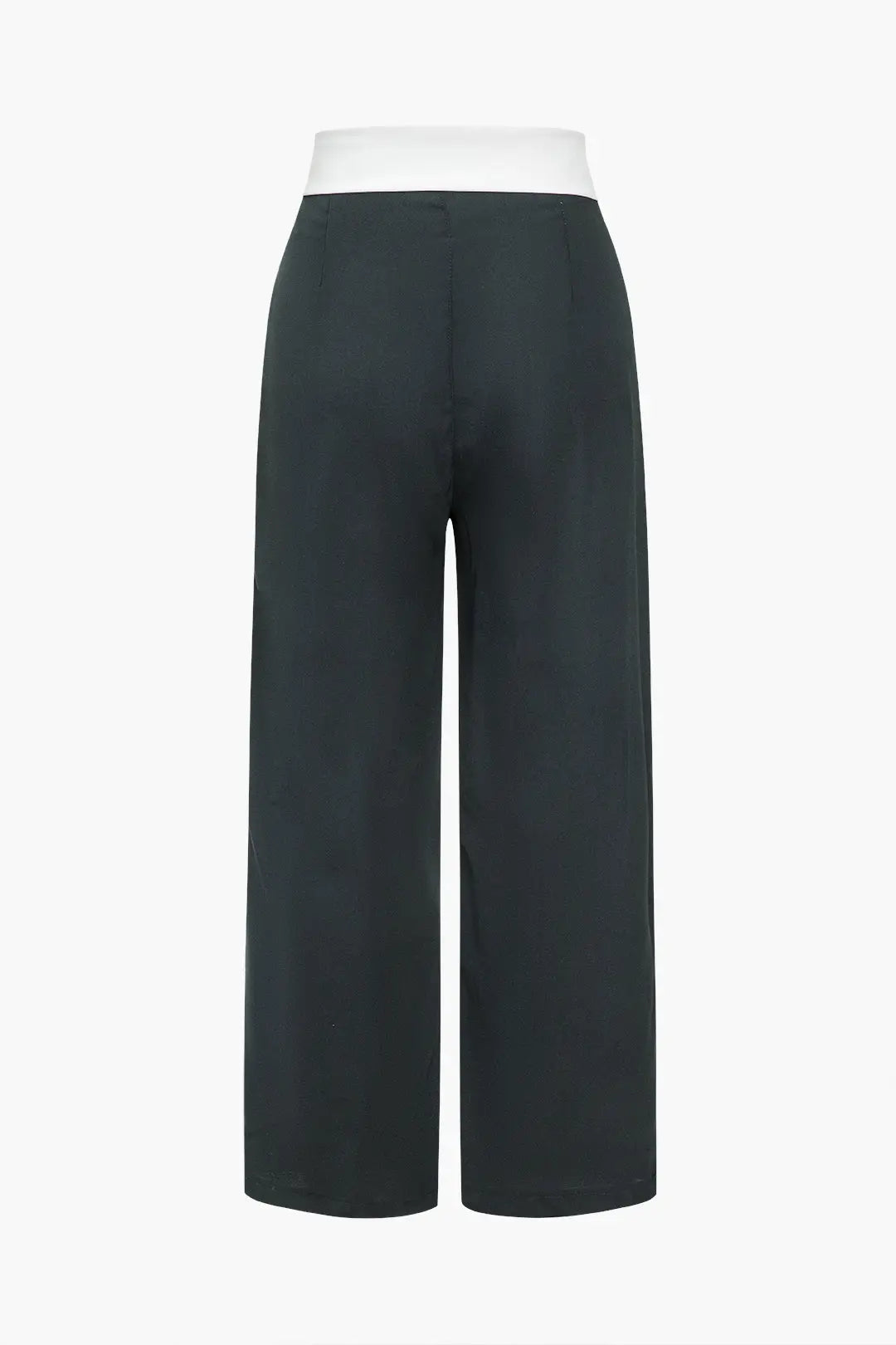 Camille - Contrast High Waist Woman's Wide Leg Trousers Dreamardi