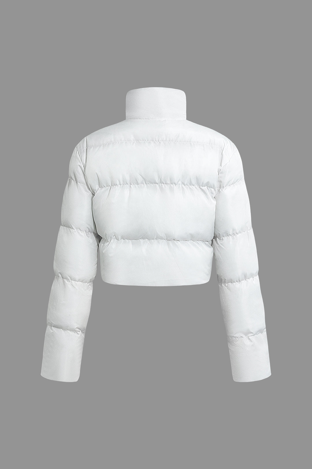 Stand Collar Cut Out Puffer Jacket Dreamardi