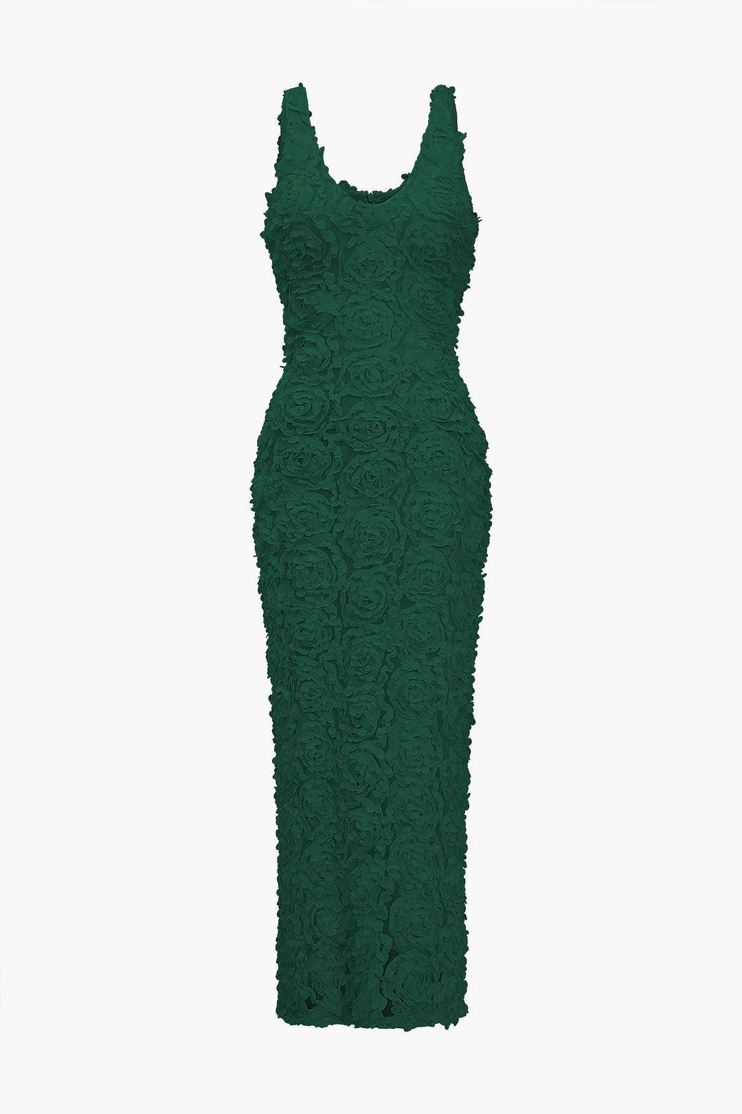 Appliques V-neck Slit Maxi Dress Dreamardi