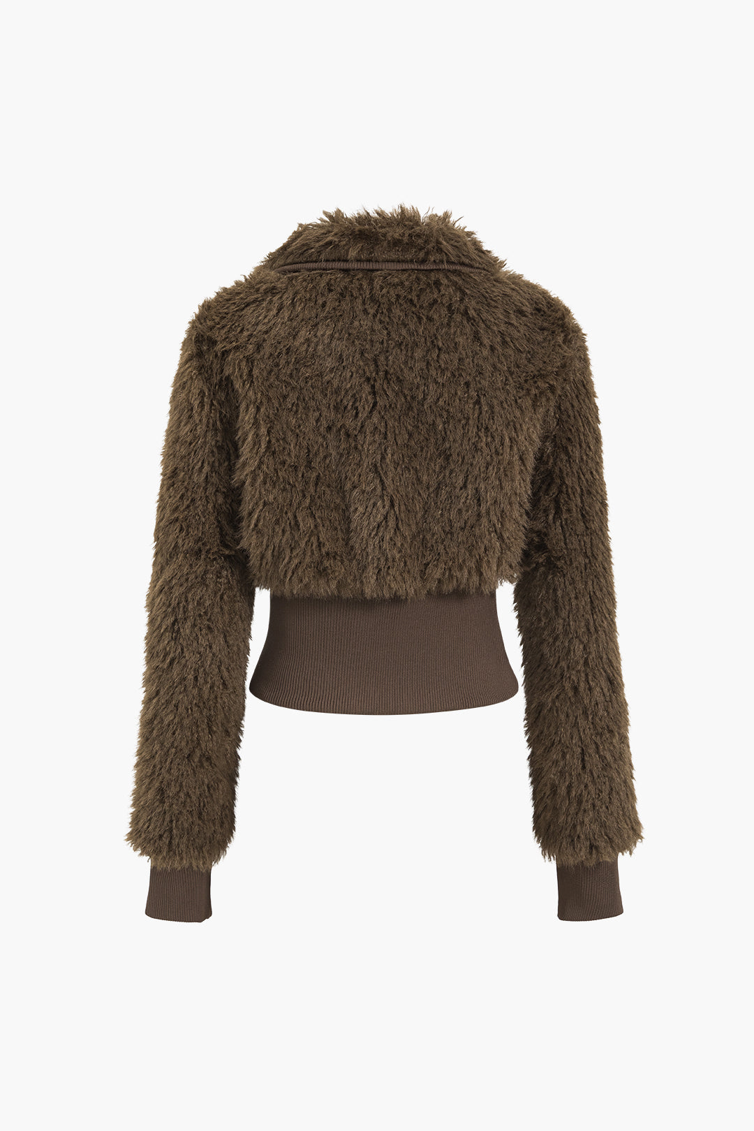 Faux Fur Knit Zipper Cardigan Dreamardi