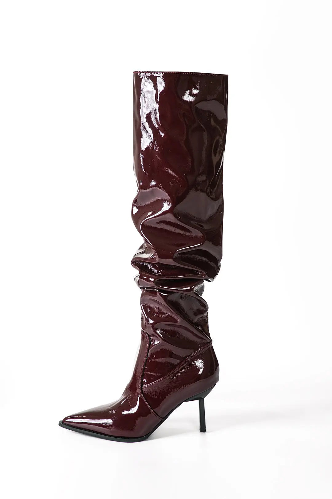 Chloe - Stylish Ruched Fit Woman's Knee High Boots Dreamardi