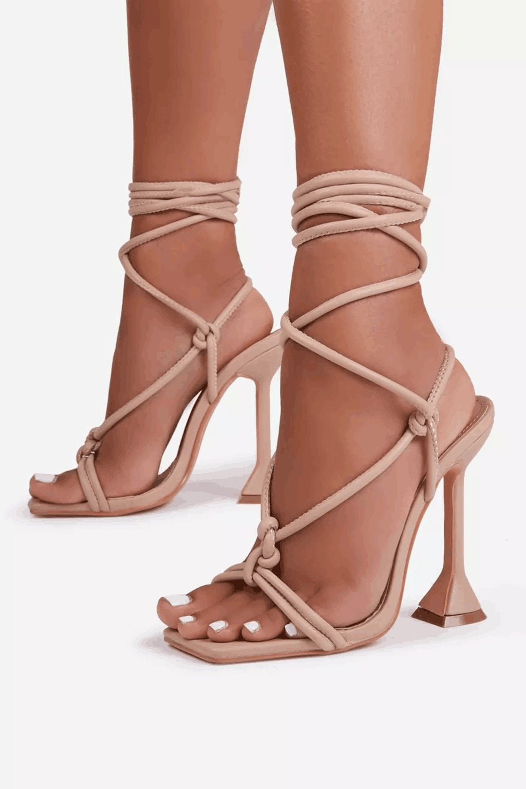 Tie Ankle High Heeled Sandals Dreamardi