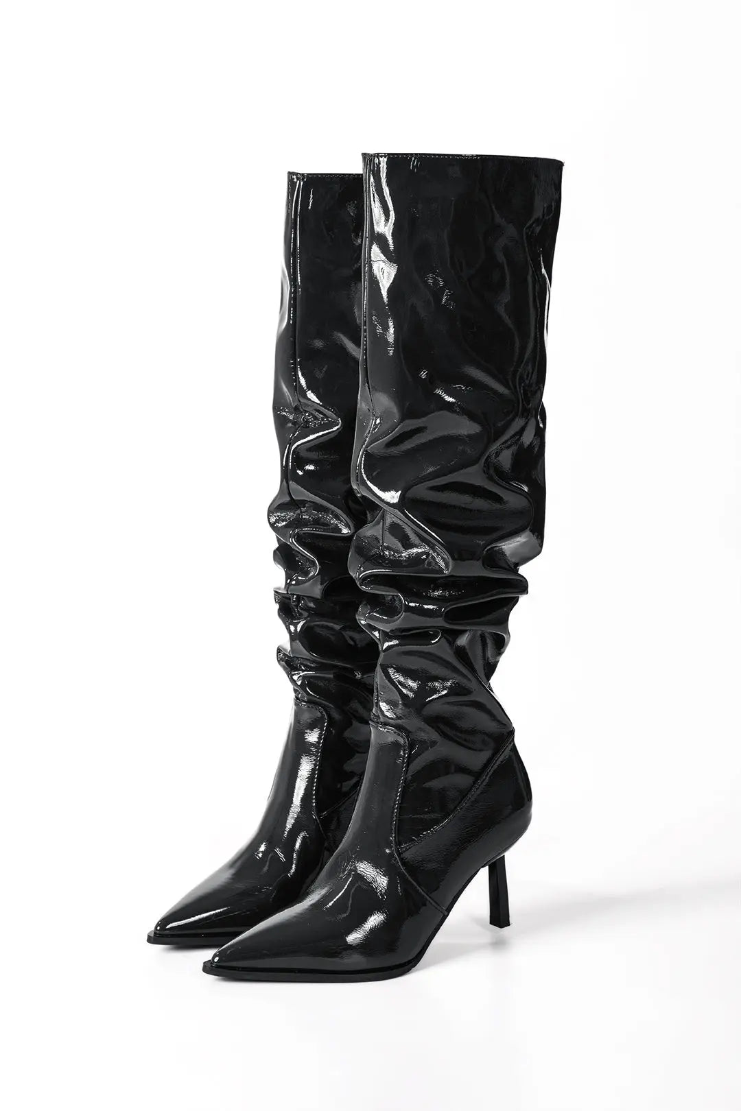 Chloe - Stylish Ruched Fit Woman's Knee High Boots Dreamardi