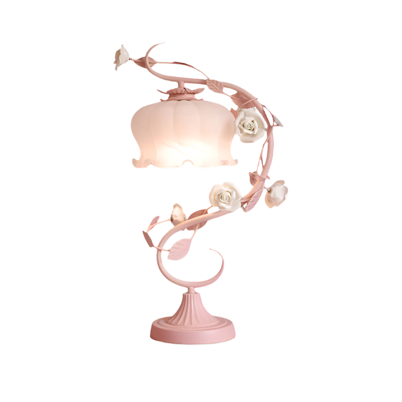 RoseGlow - Ornate Rose Aesthetic Table Lamp