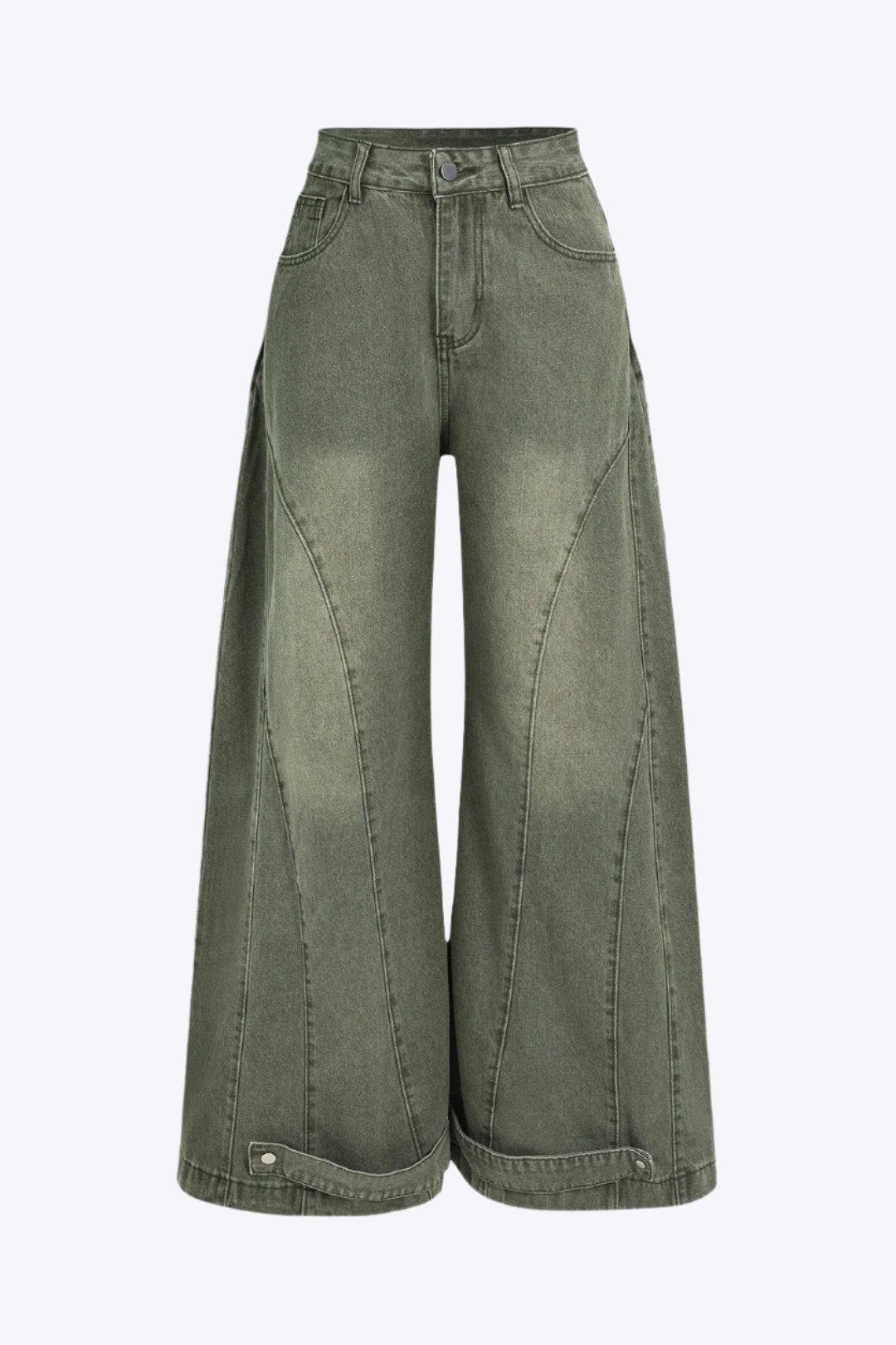 Denim Washed Wide Leg Jean Dreamardi