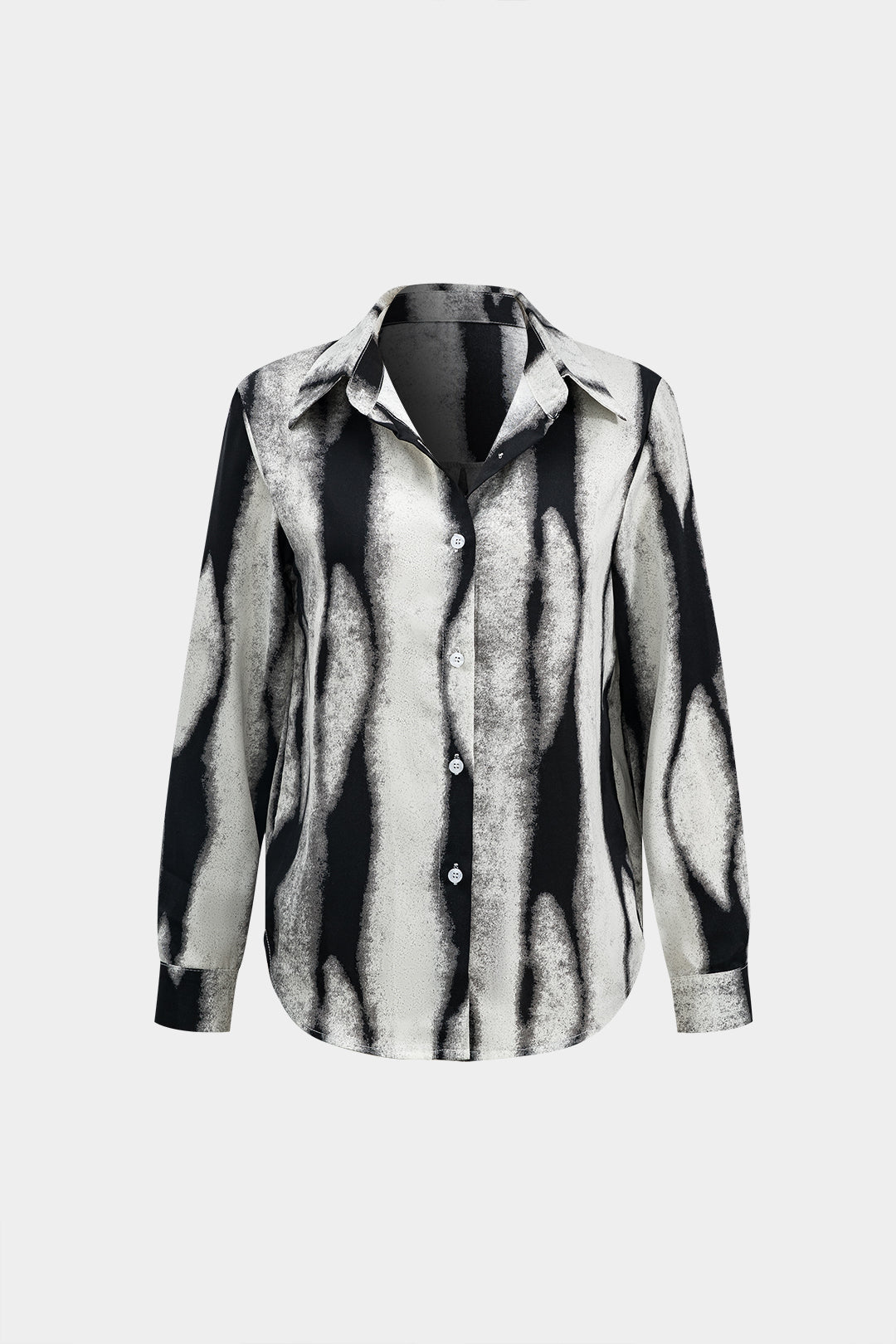 Contrast Print Long-Sleeve Shirt Dreamardi