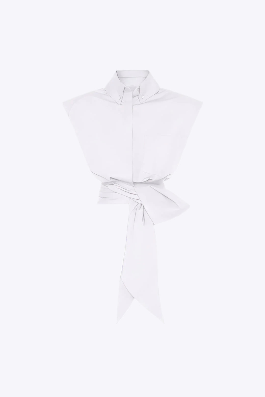 Tie Front Ruched Short-Sleeve Shirt Dreamardi