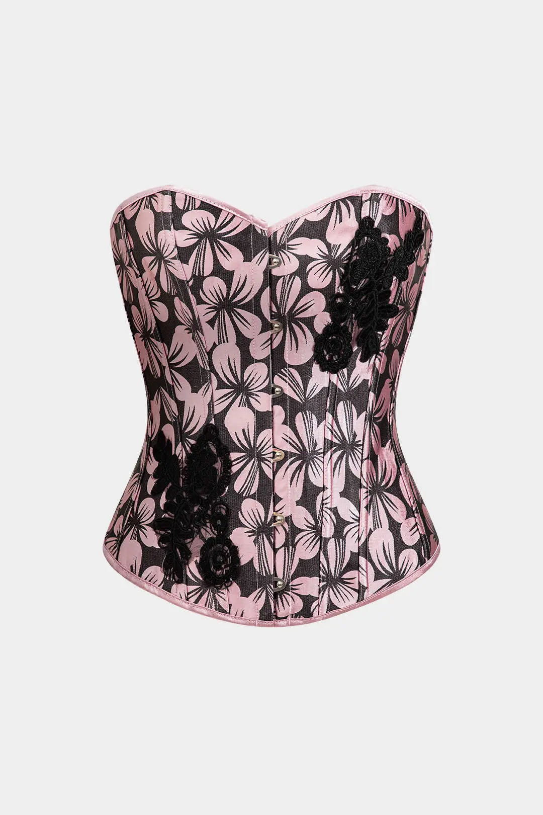 Floral Print Appliques Tube Top Dreamardi