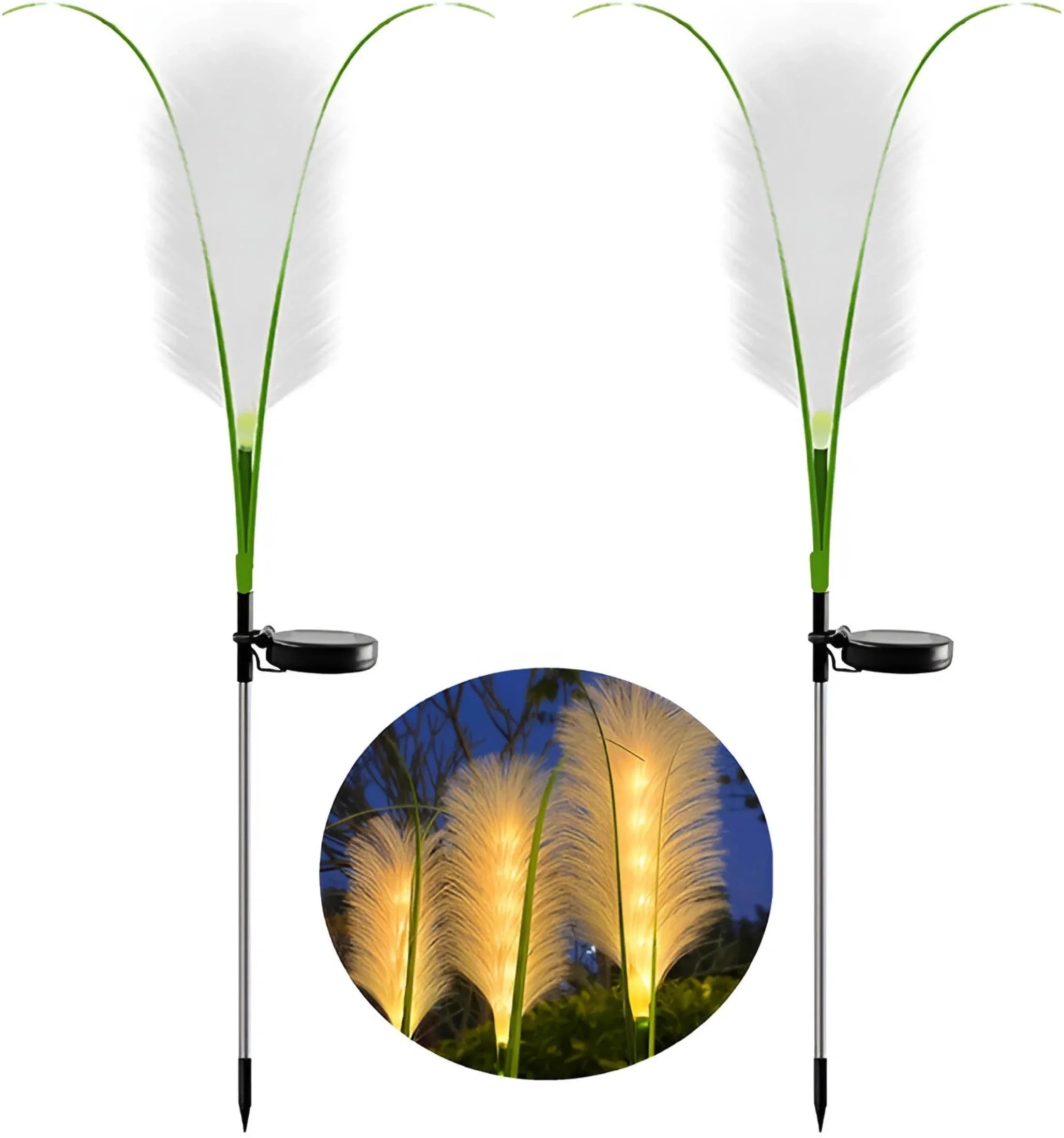 FeathGlow - Timeless Solar Ambiance Solar Reed Lamp