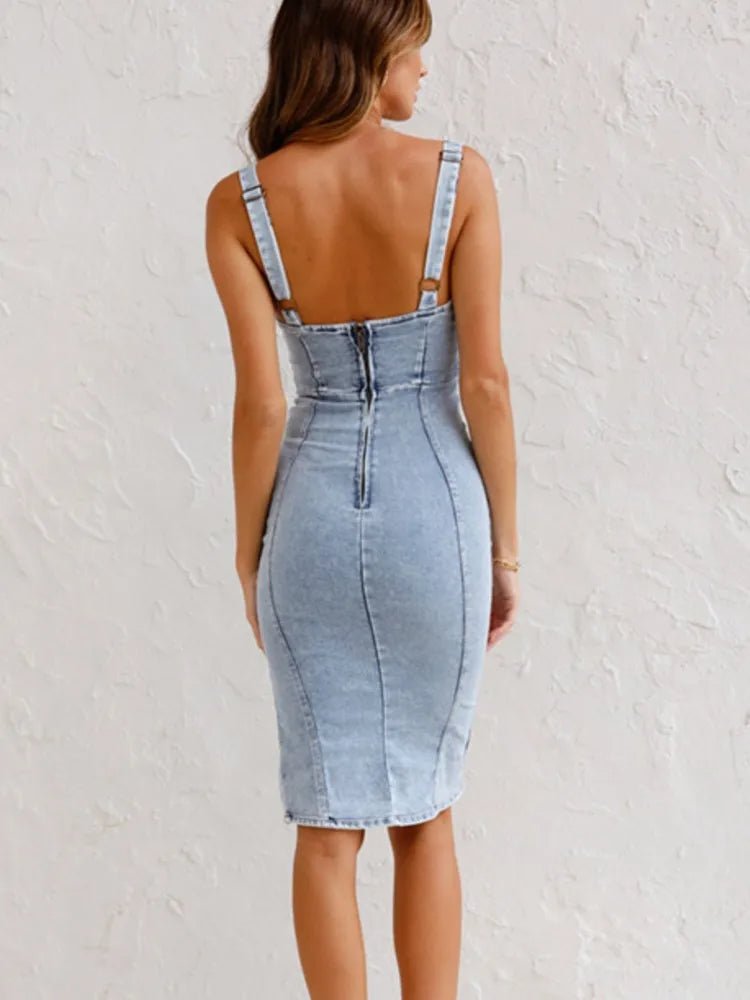 Annelise Denim-Bodycon-Kleid Dreamardi