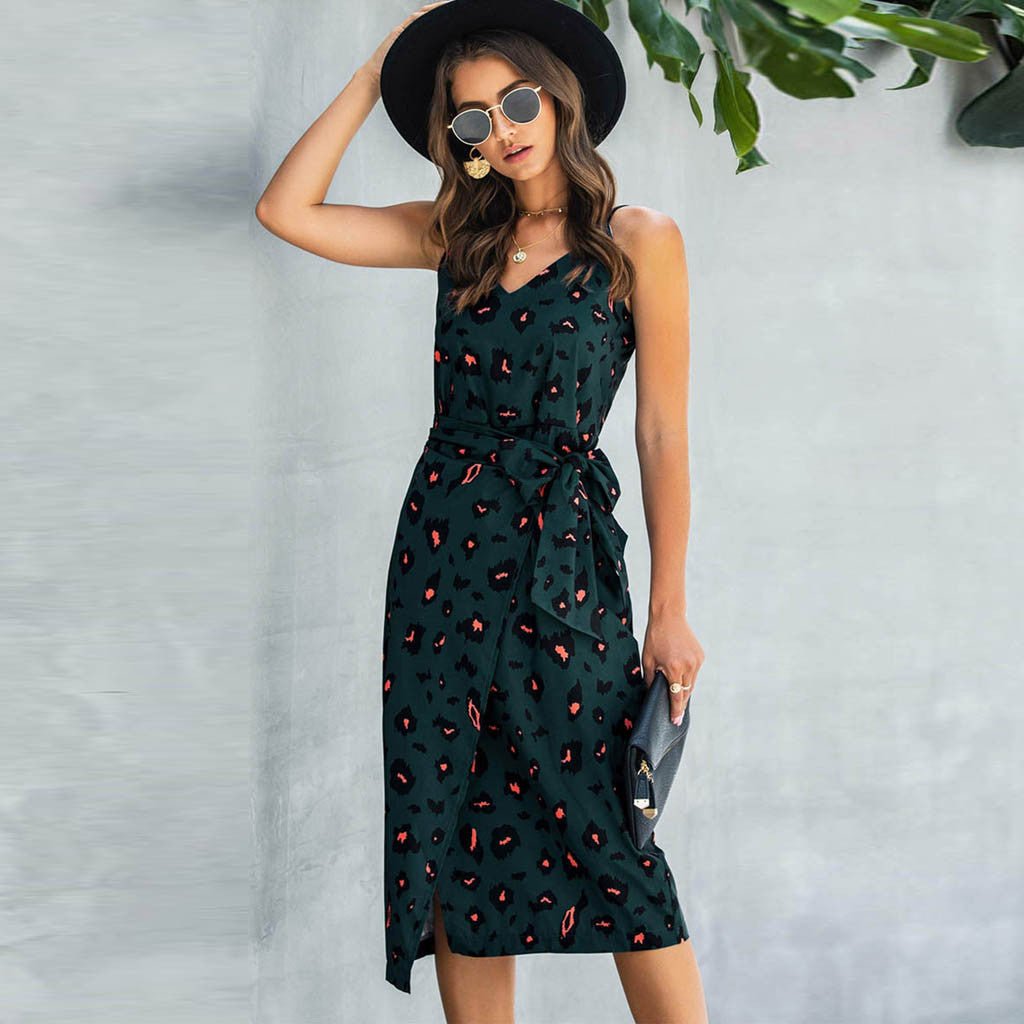 Rosetta - Eye Catching Print Woman's Wrap Dress