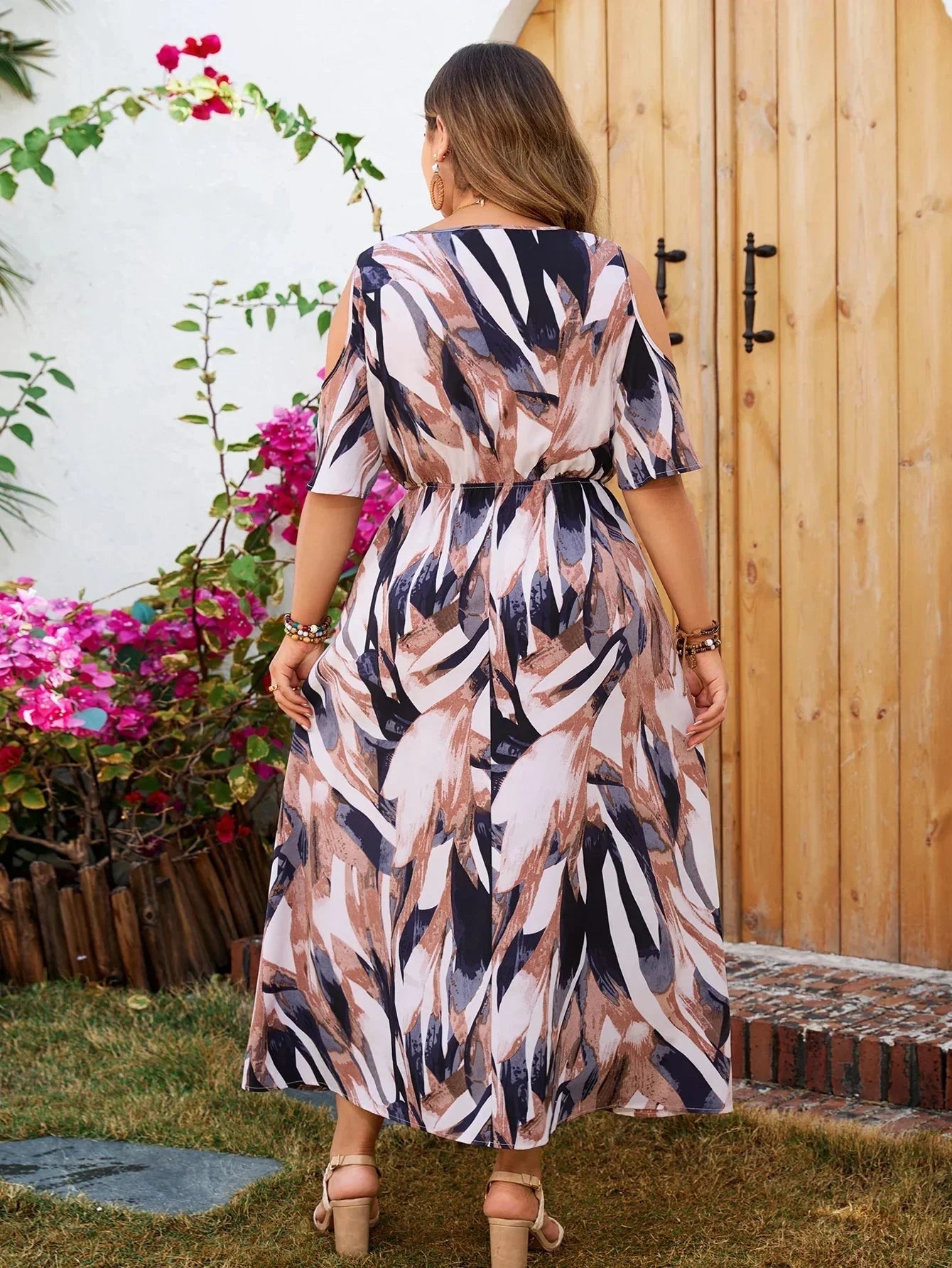 Parisa - Soft Printed Fabric Woman's Maxi Dress