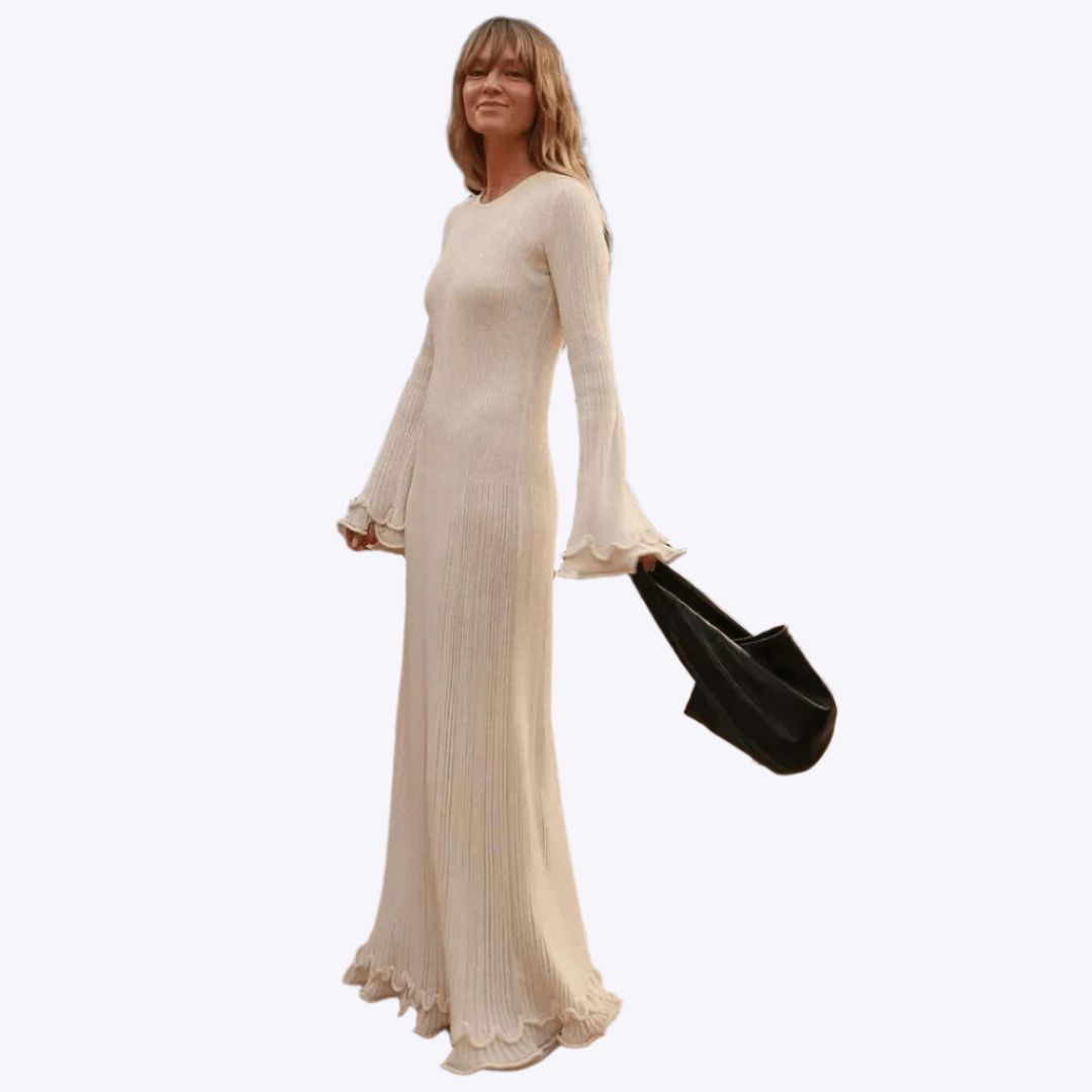 Enya - Flowing Long Sleeved Woman's Maxi Dress