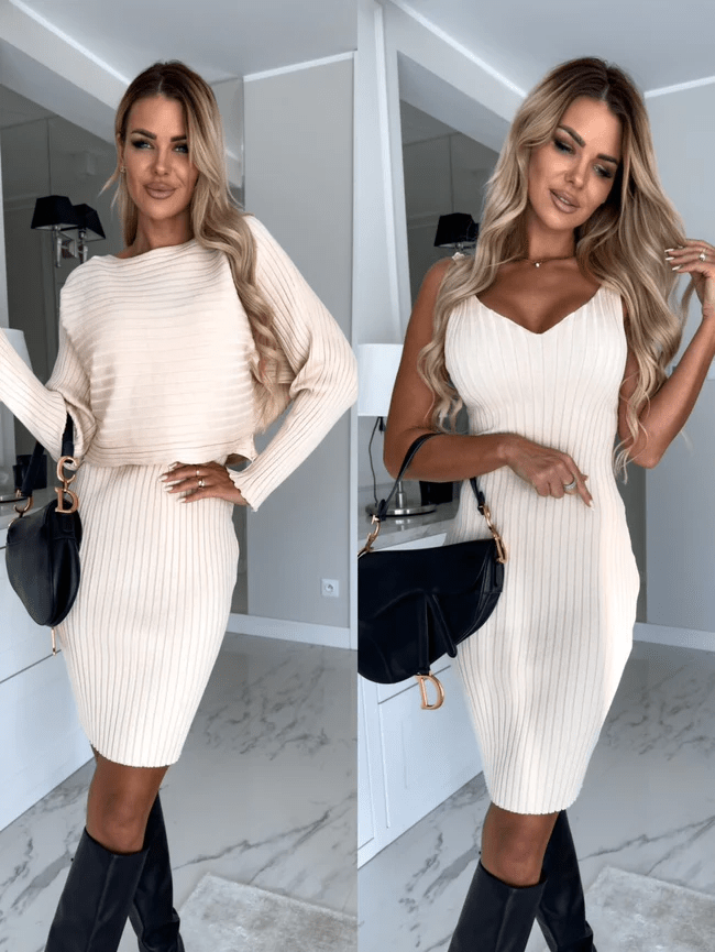 Fanny - Ärmelloses Kleid - Gratis Pullover Dreamardi