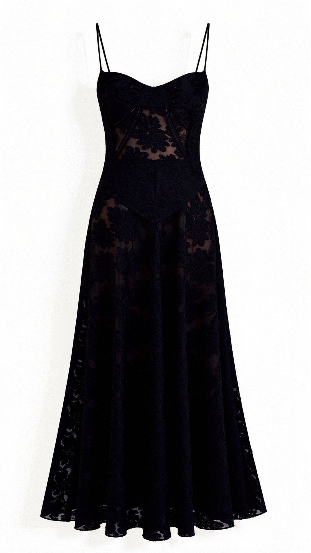 Theda - Charming Lace Back Woman's Maxi Dress