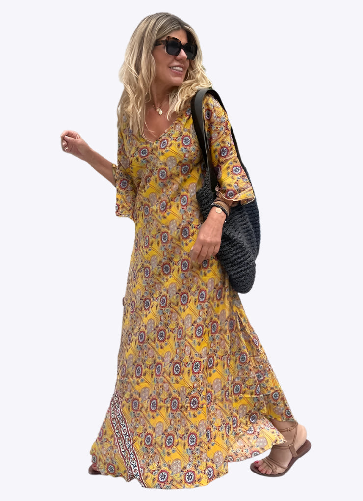 Liusaidh - Effortless Bohemian Woman's Maxi Dress