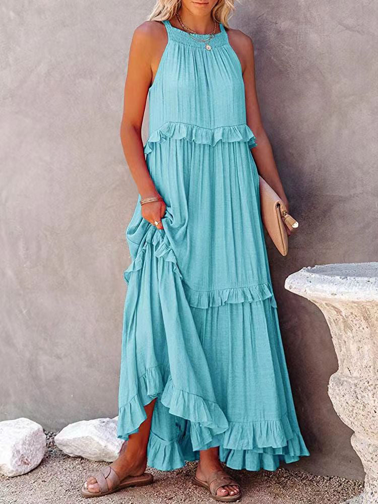 Damaris - Relaxed & Breezy Fit Woman's Boho Dress